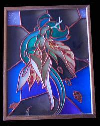 Wind Spirit - Painted Glass